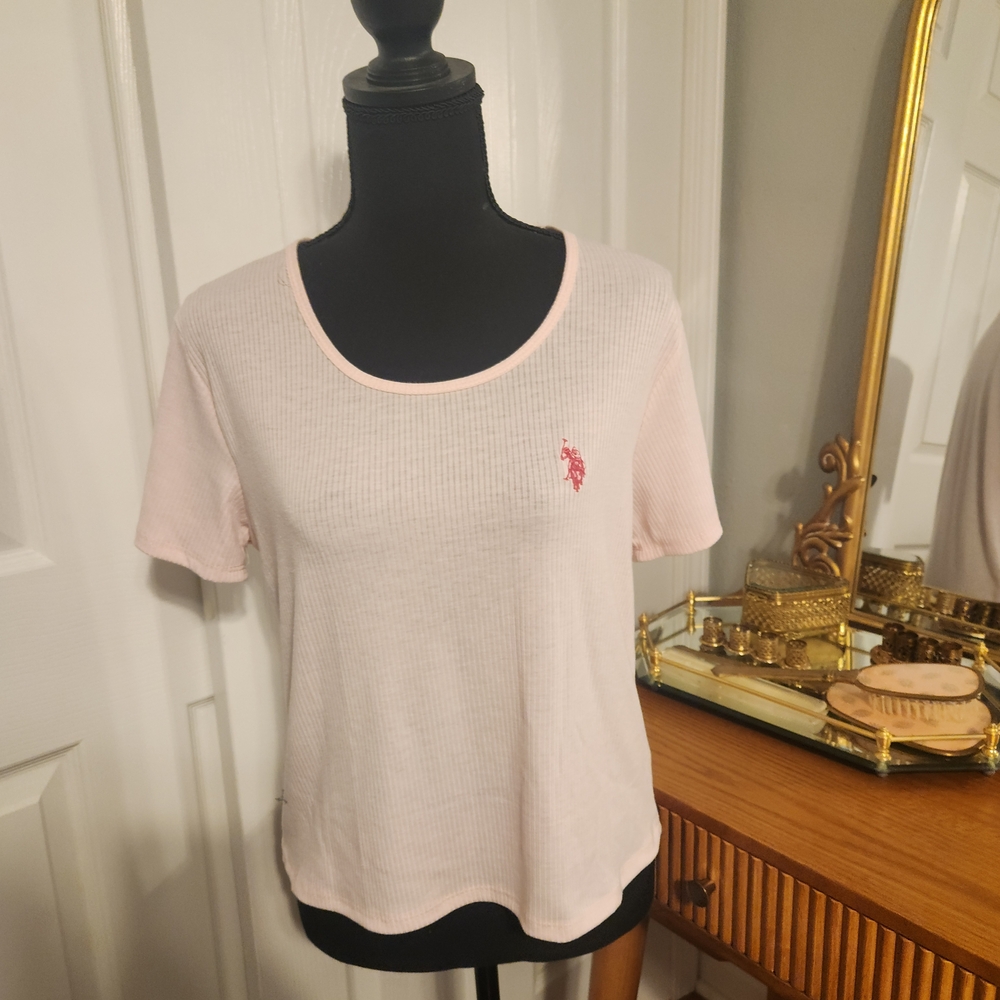 U.S. Polo Assn. Light Pink Short Sleeve Tee